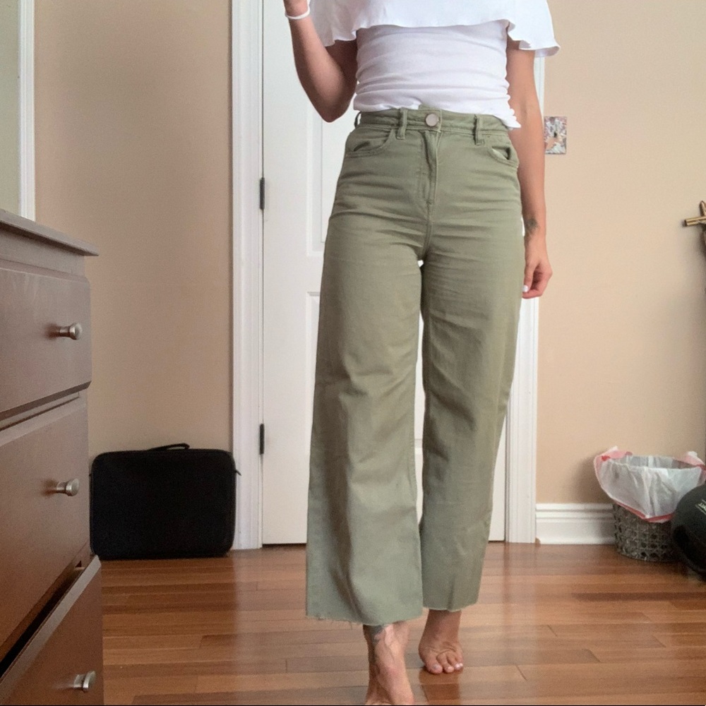Zara jeans, size 25, green